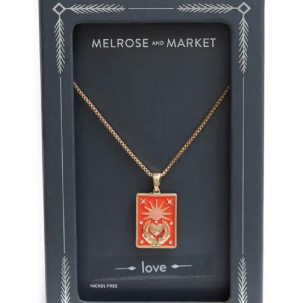 NWT Melrose and Market Love Tarot Inspired necklace
